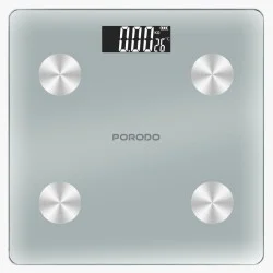 Porodo Lifestyle Gravis Smart Body FAT & BMI Scale - White